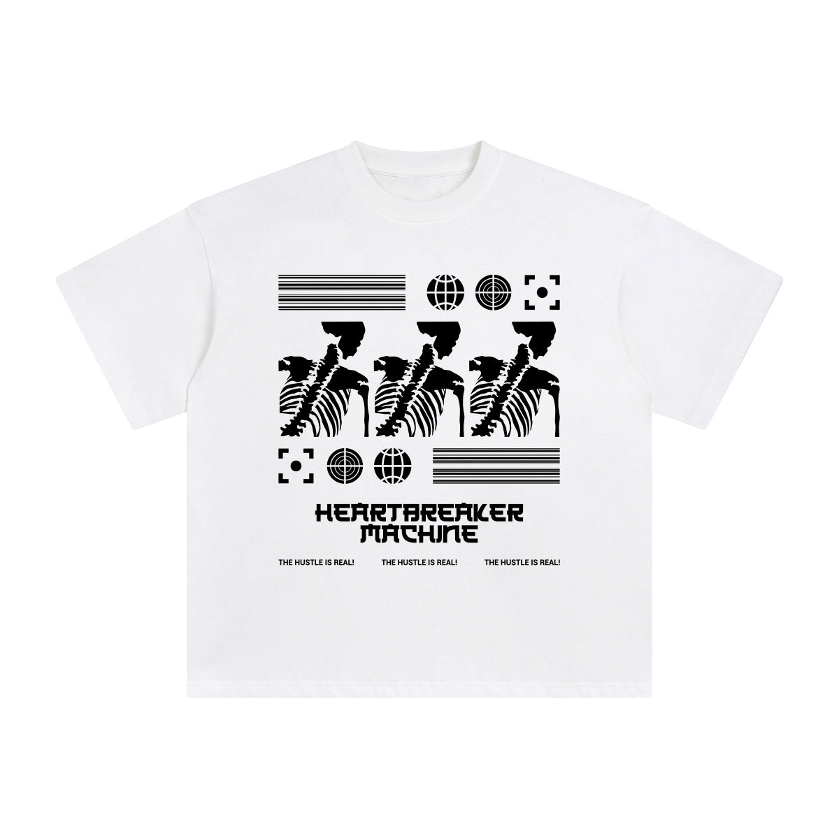Heartbreaker Machine Aesthetic Graphic Tee-INNBLAC Fashion Apparel