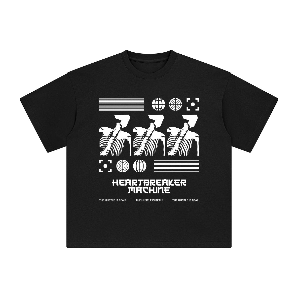 Heartbreaker Machine Aesthetic Graphic Tee-INNBLAC Fashion Apparel