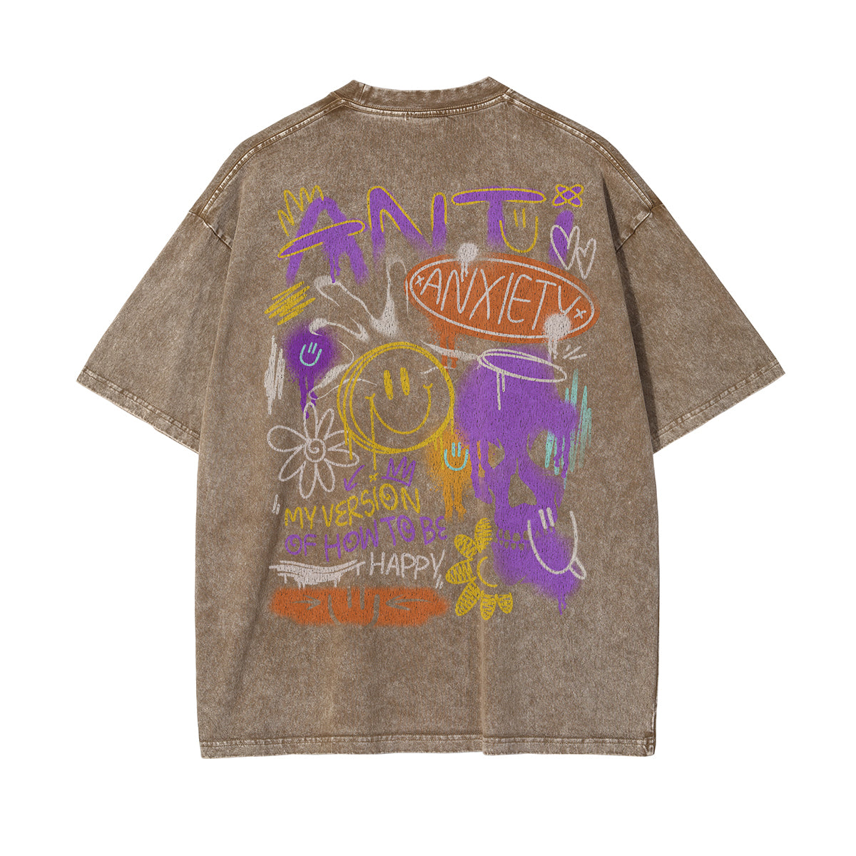 Heavyweight Retro Faded Graphic Tee-INNBLAC Fashion Apparel