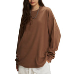 Women's Heavyweight Waffle-knit Sweatshirt-INNBLAC Fashion Apparel