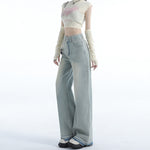 High Rise Double Button Baggy Jeans-INNBLAC Fashion Apparel