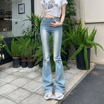 High Rise Skinny Flare Jeans-INNBLAC Fashion Apparel
