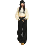 High Rise Upside Down Wide Leg Jeans-INNBLAC Fashion Apparel