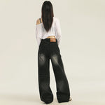 High Rise Washed Black Jeans-INNBLAC Fashion Apparel