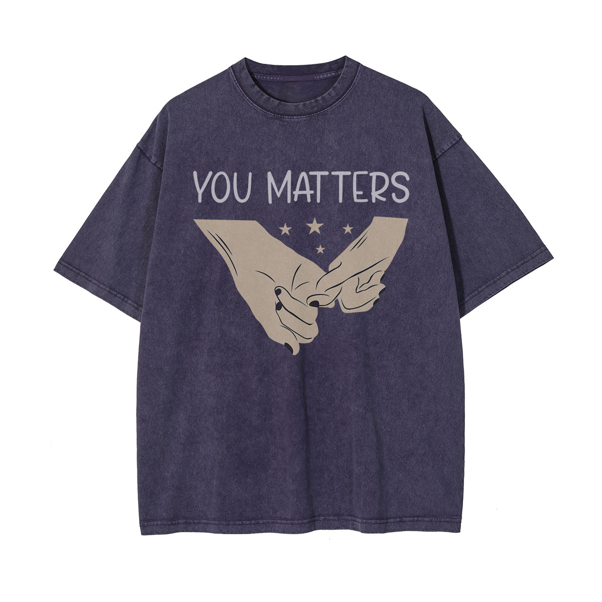 Hooked Fingers Graphic Washed Tee-INNBLAC Fashion Apparel