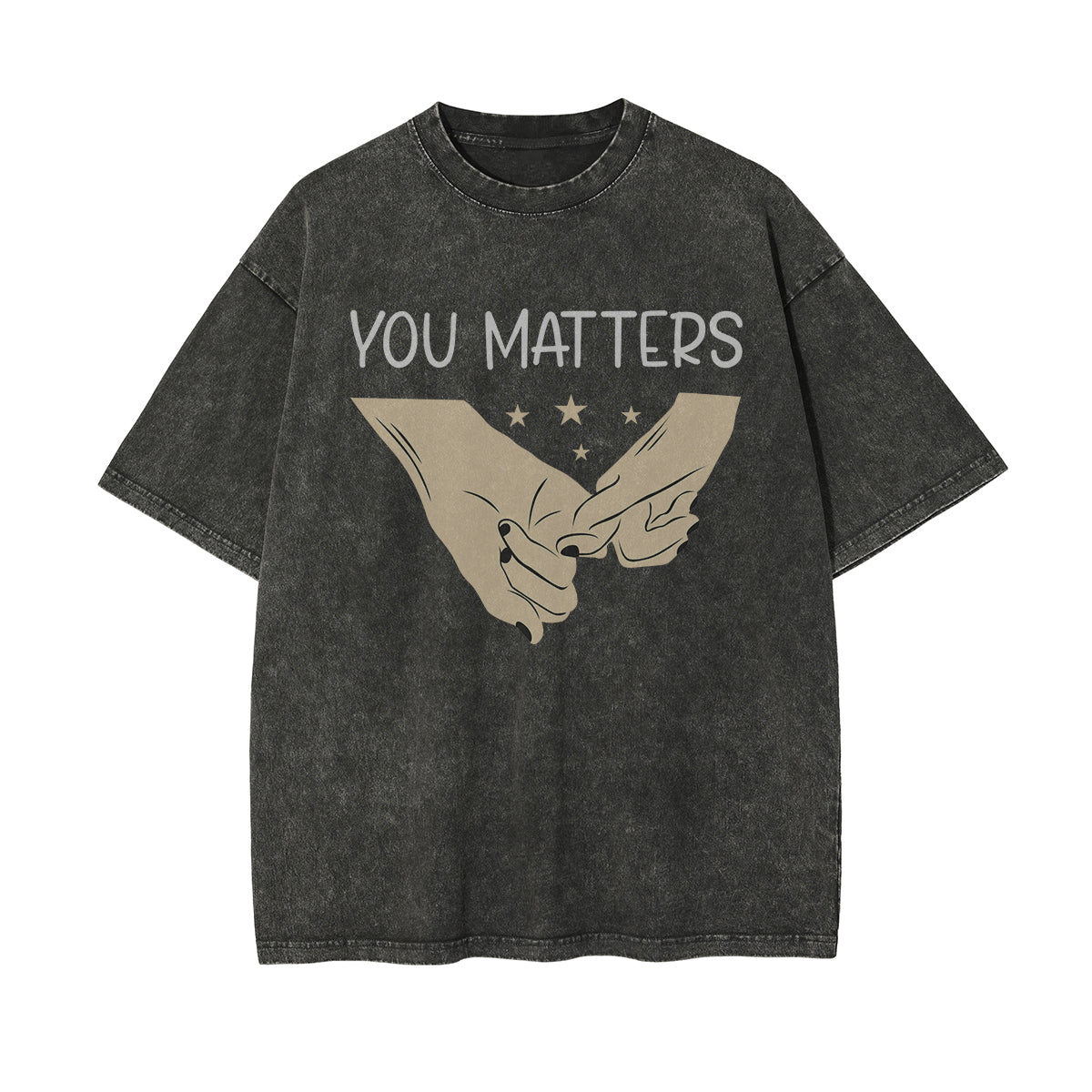 Hooked Fingers Graphic Washed Tee-INNBLAC Fashion Apparel