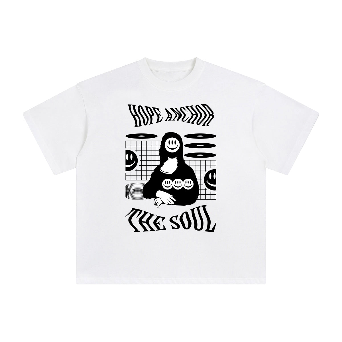 Hope Anchor the Soul Abstract Graphic Tee-INNBLAC Fashion Apparel