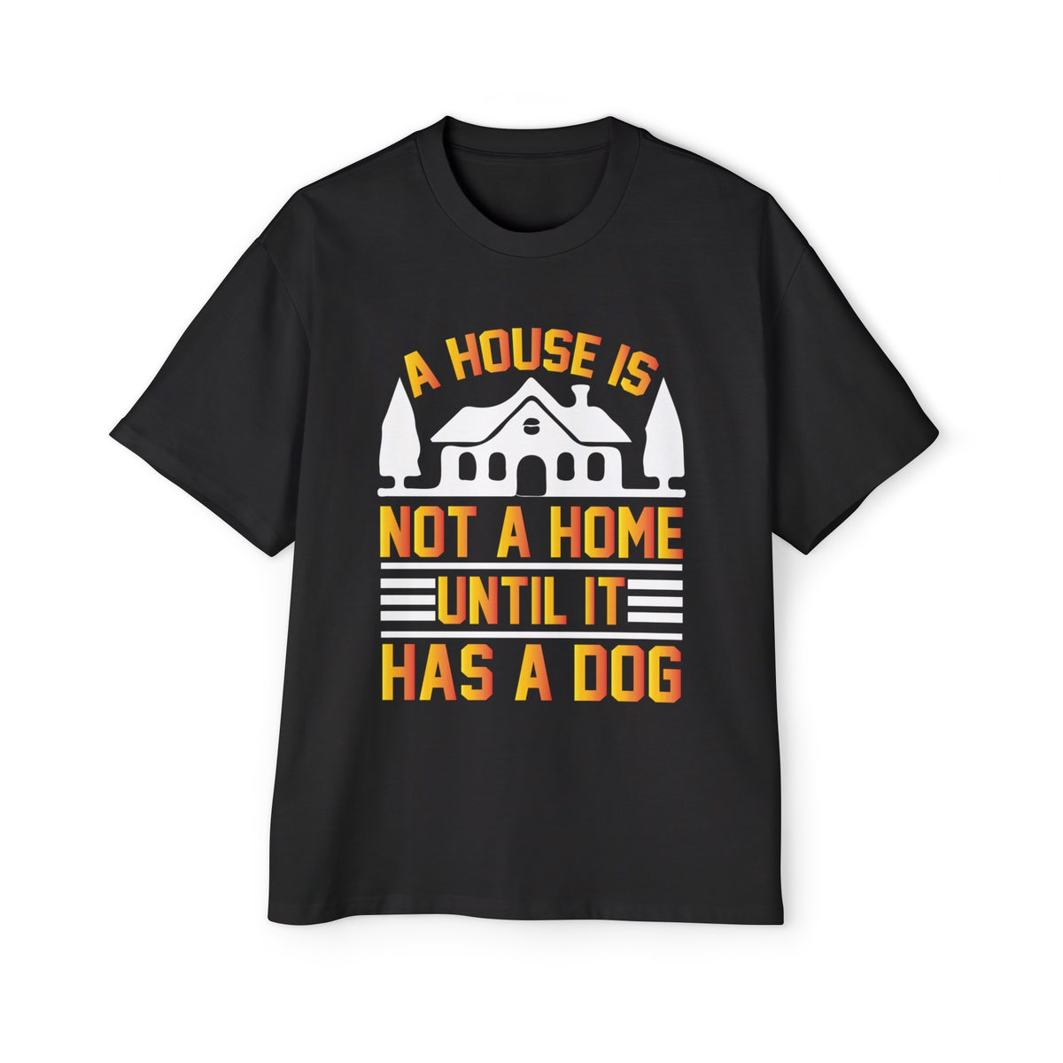 House & Slogan Graphic Tee-INNBLAC Fashion Apparel
