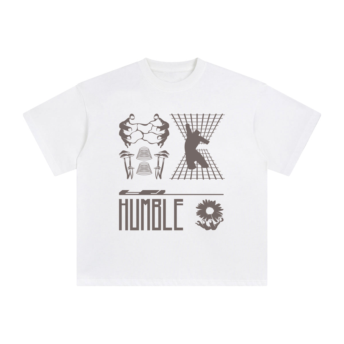 Humble Abstract Art Graphic Tee-INNBLAC Fashion Apparel