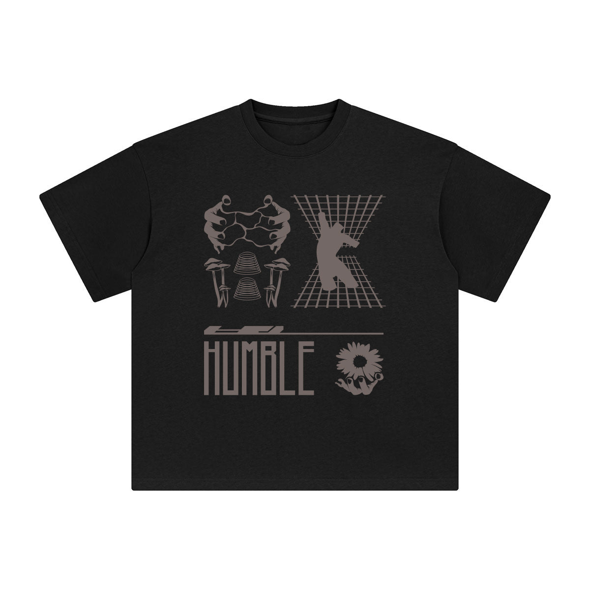 Humble Abstract Art Graphic Tee-INNBLAC Fashion Apparel