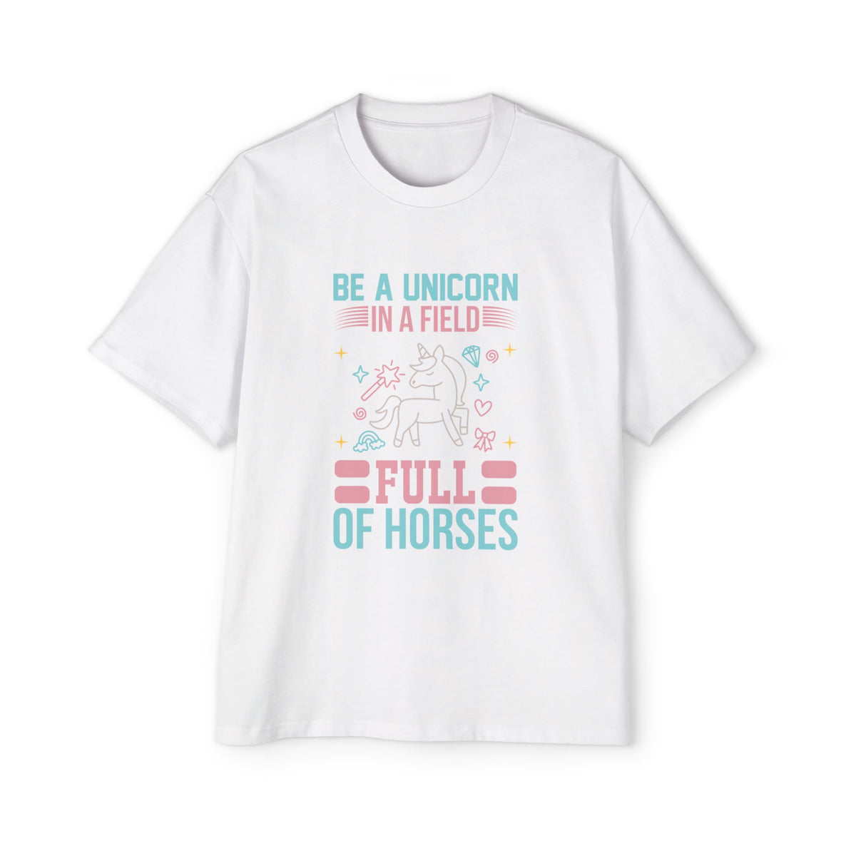 Unicorn & Slogan Graphic Tee-INNBLAC Fashion Apparel