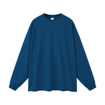 Solid Color Crew Neck Sweatshirt-INNBLAC Fashion Apparel