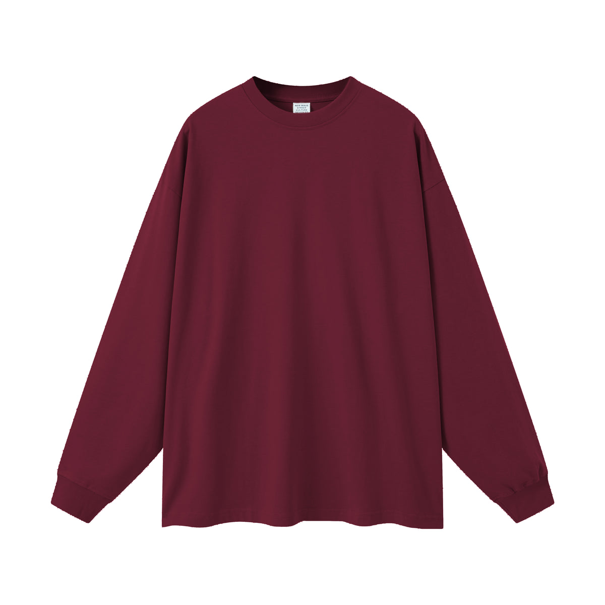 Solid Color Crew Neck Sweatshirt-INNBLAC Fashion Apparel