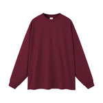 Solid Color Crew Neck Sweatshirt-INNBLAC Fashion Apparel
