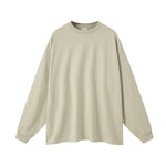 Solid Color Crew Neck Sweatshirt-INNBLAC Fashion Apparel