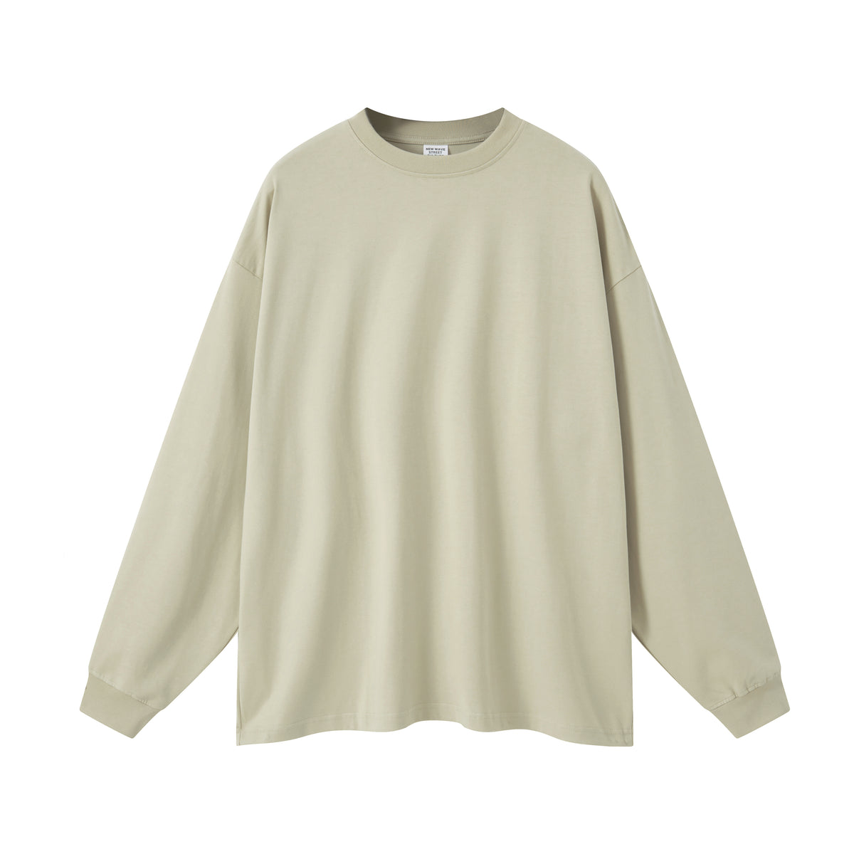 Solid Color Crew Neck Sweatshirt-INNBLAC Fashion Apparel