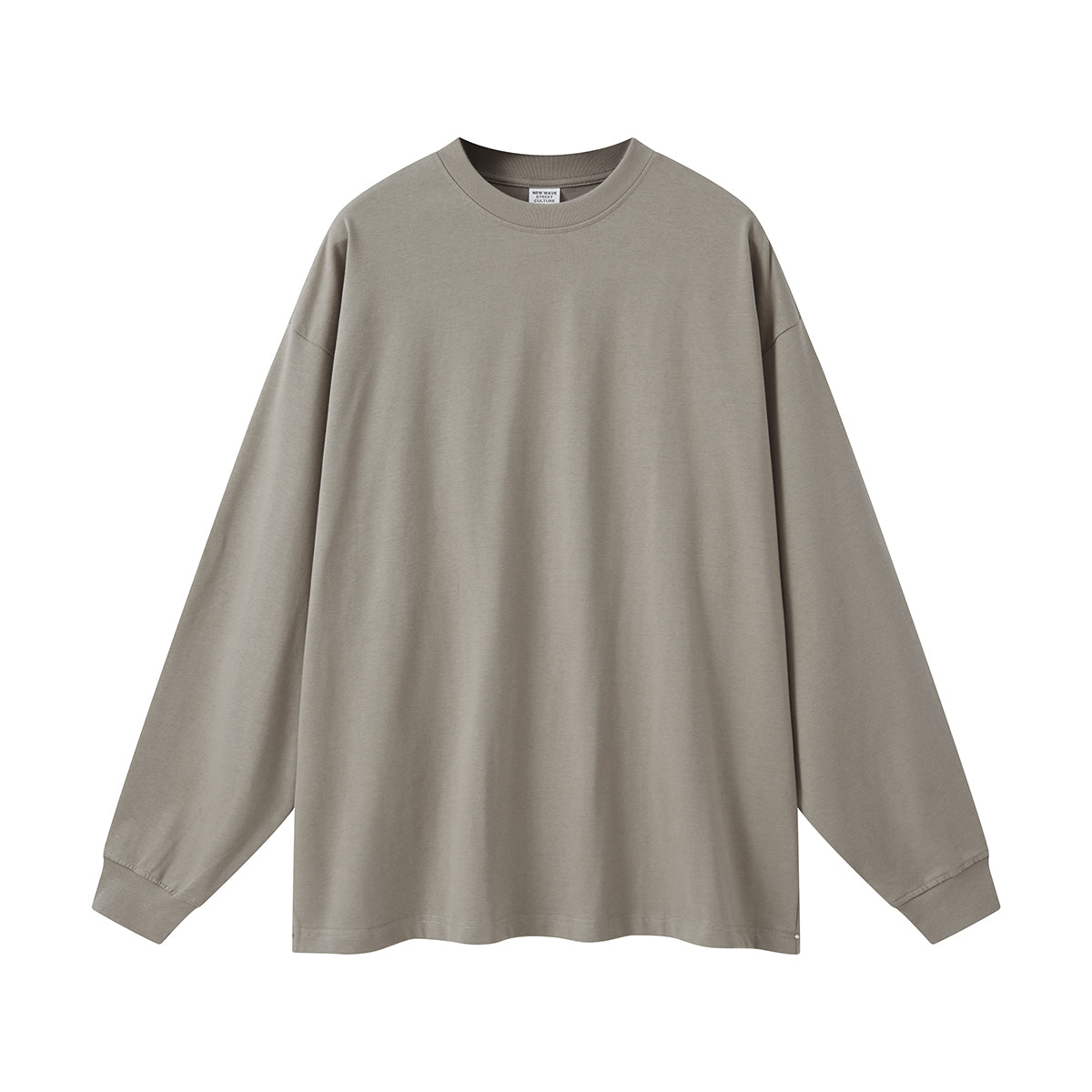 Solid Color Crew Neck Sweatshirt-INNBLAC Fashion Apparel