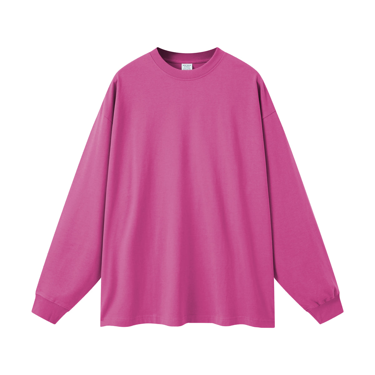 Solid Color Crew Neck Sweatshirt-INNBLAC Fashion Apparel