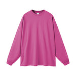 Solid Color Crew Neck Sweatshirt-INNBLAC Fashion Apparel