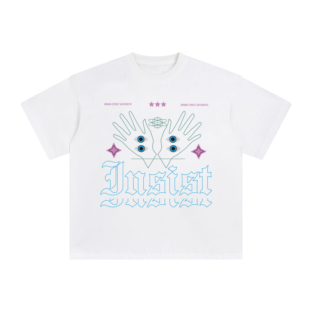 INSIST Abstract Art Graphic Tee-INNBLAC Fashion Apparel