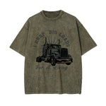 I Drop Big Loads Graphic Washed Tee-INNBLAC Fashion Apparel