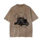 I Drop Big Loads Graphic Washed Tee-INNBLAC Fashion Apparel