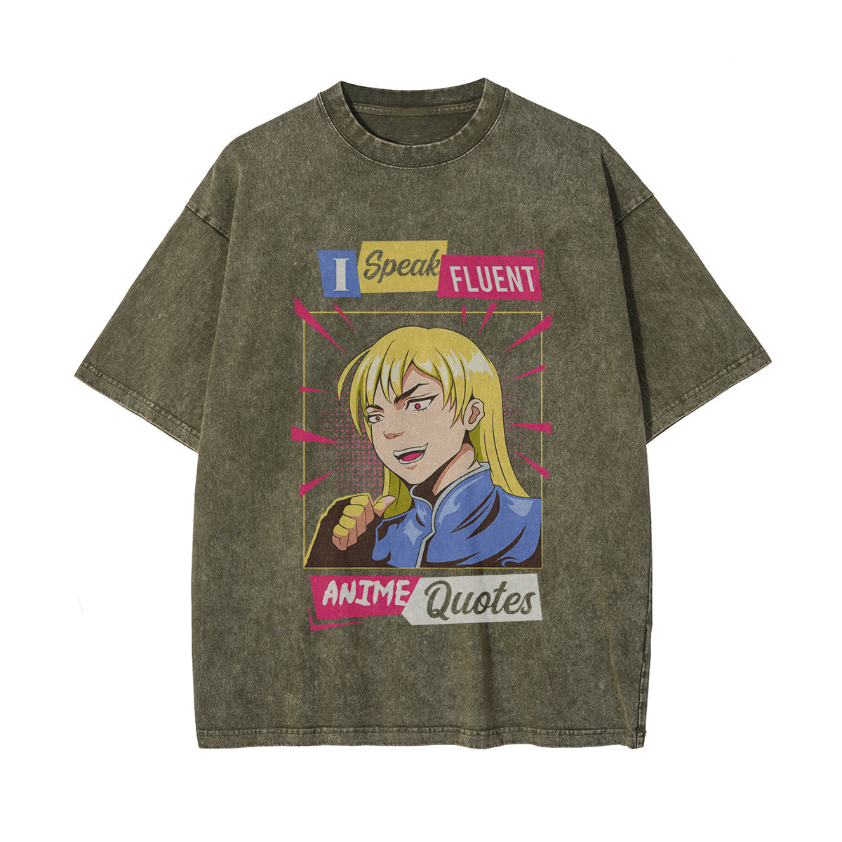 I Speak Fluent Anime Quotes Graphic Tee-INNBLAC Fashion Apparel