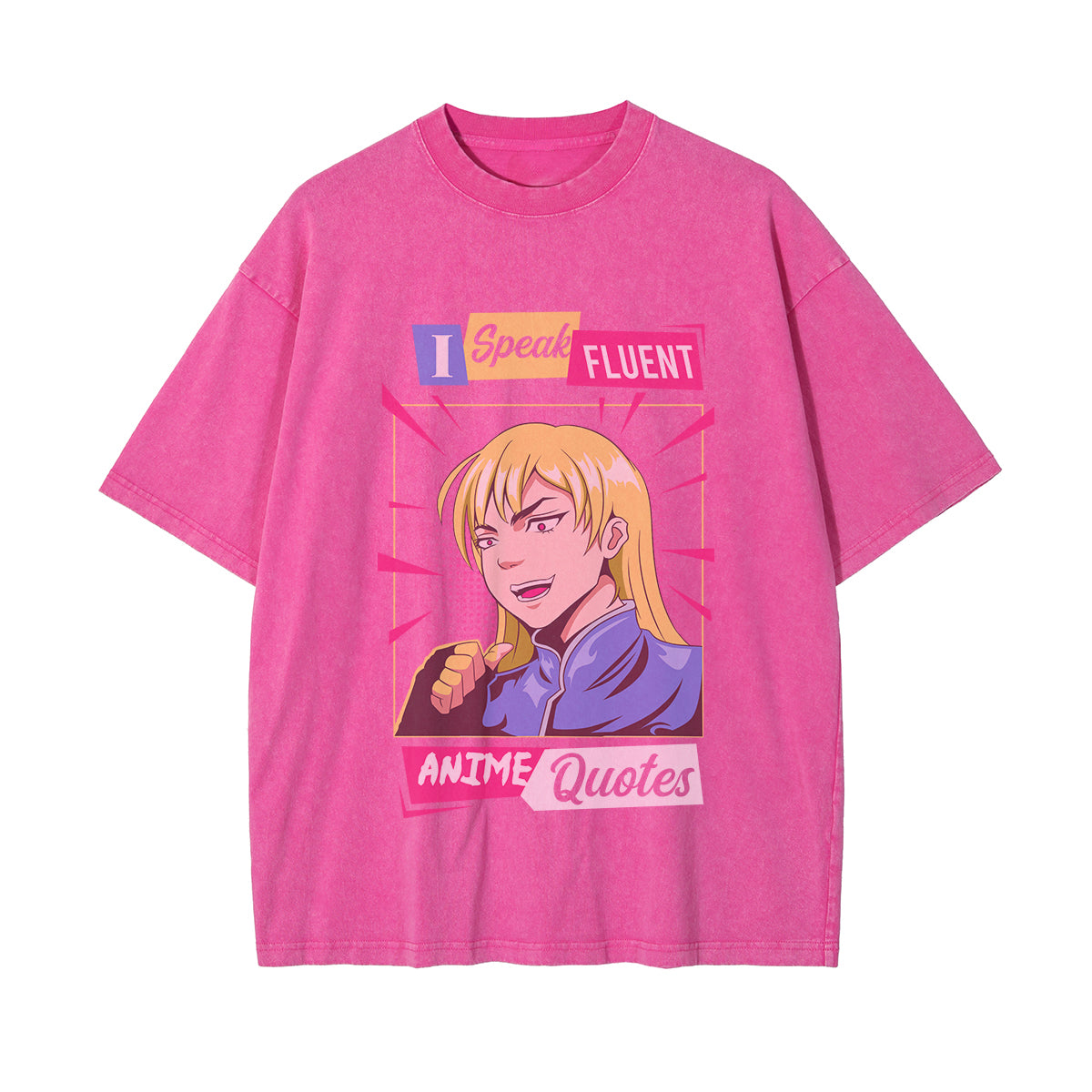 I Speak Fluent Anime Quotes Graphic Tee-INNBLAC Fashion Apparel