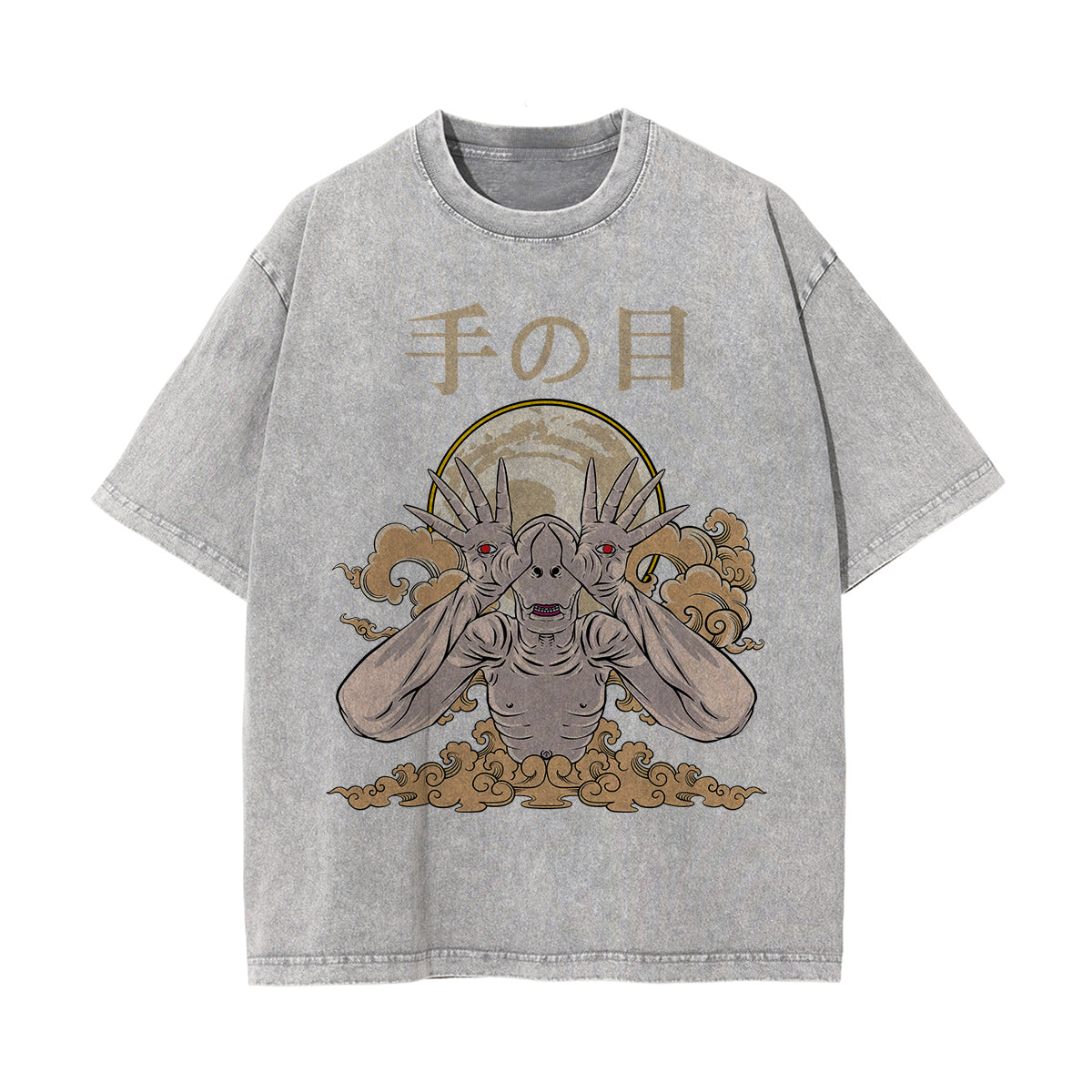 Japanese Kanji Creature Graphic Tee-INNBLAC Fashion Apparel