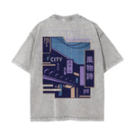 Japanese Kanji Graphic Washed Tee-INNBLAC Fashion Apparel