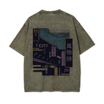 Japanese Kanji Graphic Washed Tee-INNBLAC Fashion Apparel