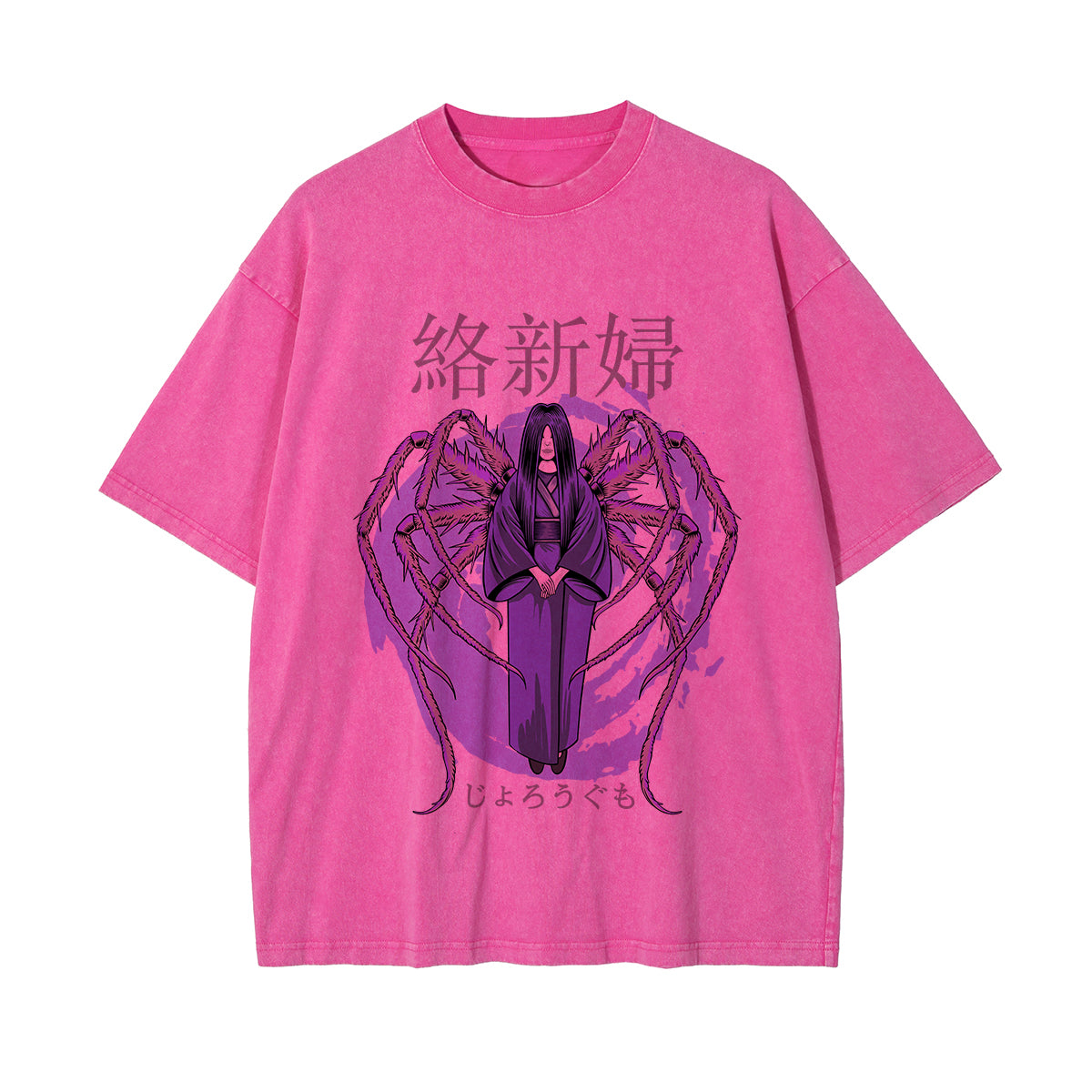 Japanese Kanji Spider Woman Graphic Tee-INNBLAC Fashion Apparel