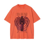 Japanese Kanji Spider Woman Graphic Tee-INNBLAC Fashion Apparel