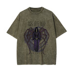Japanese Kanji Spider Woman Graphic Tee-INNBLAC Fashion Apparel