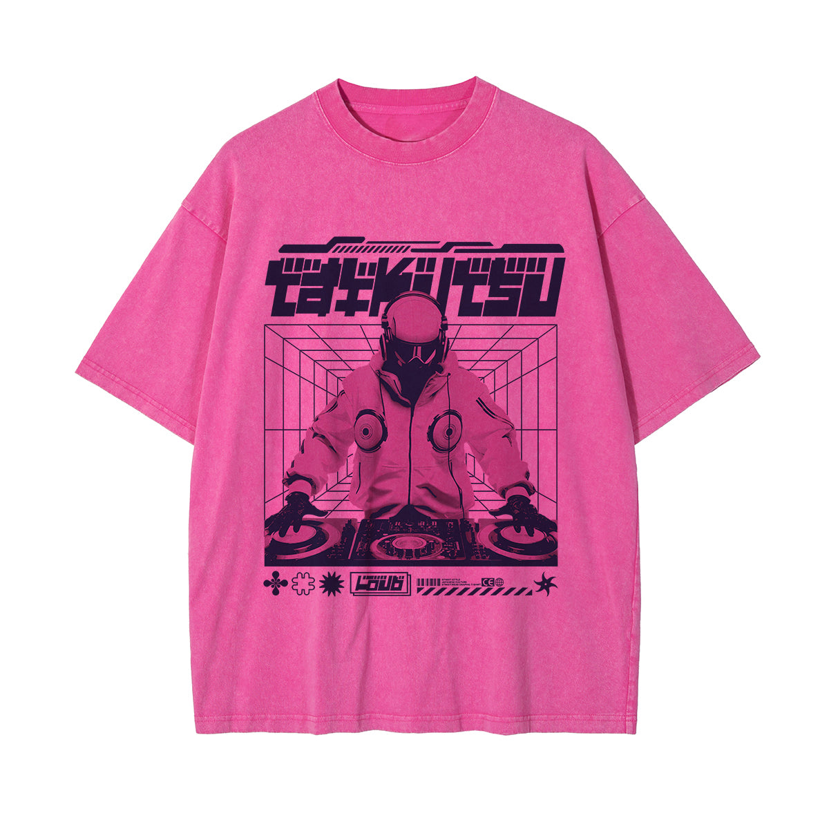 Japanese Y2K Streetwear Graphic Tee-INNBLAC Fashion Apparel