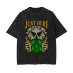 Just Here For Beer Retro Graphic Tee-INNBLAC Fashion Apparel