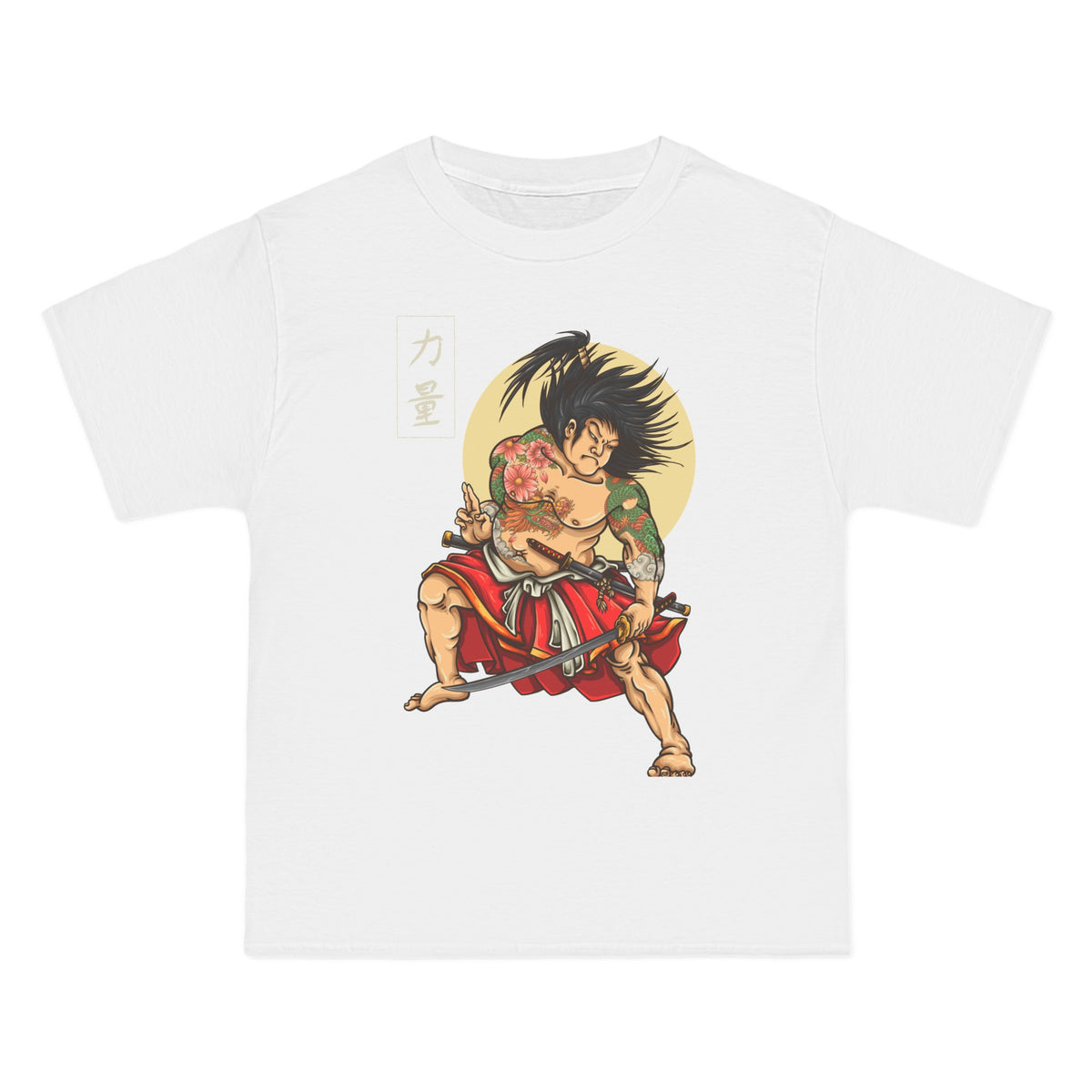 Kabuki Samurai Hero Graphic Tee-INNBLAC Fashion Apparel