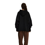 Women's Raw Edge Hem Thumb Holes Hoodie-INNBLAC Fashion Apparel