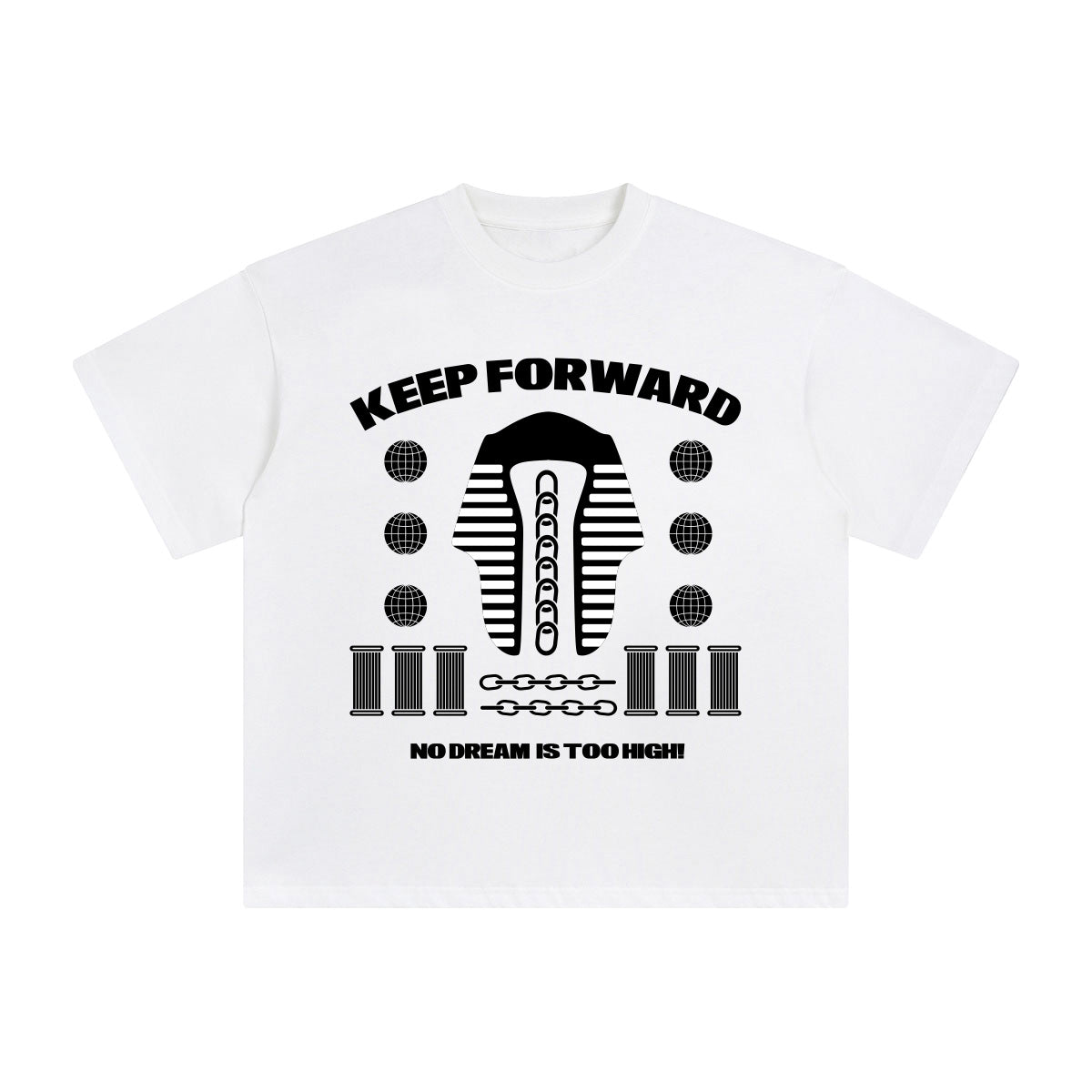 Keep Forward Aesthetic Graphic Tee-INNBLAC Fashion Apparel
