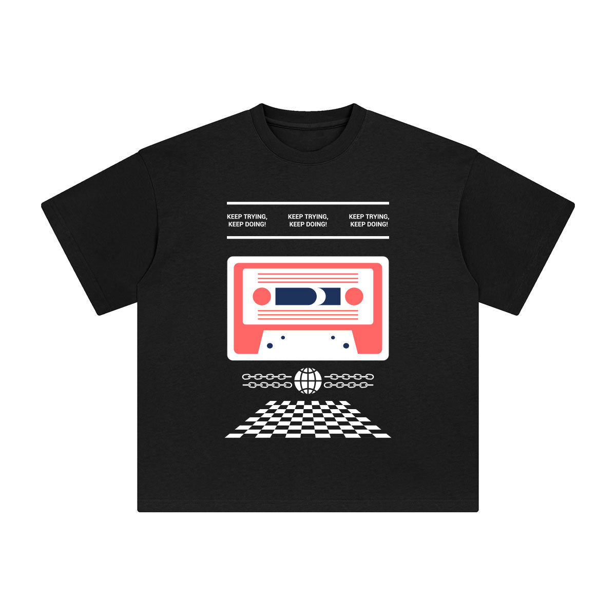 Keep Trying Keep Doing Graphic Tee-INNBLAC Fashion Apparel