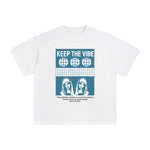 Keep the Vibe Abstract Graphic Tee-INNBLAC Fashion Apparel