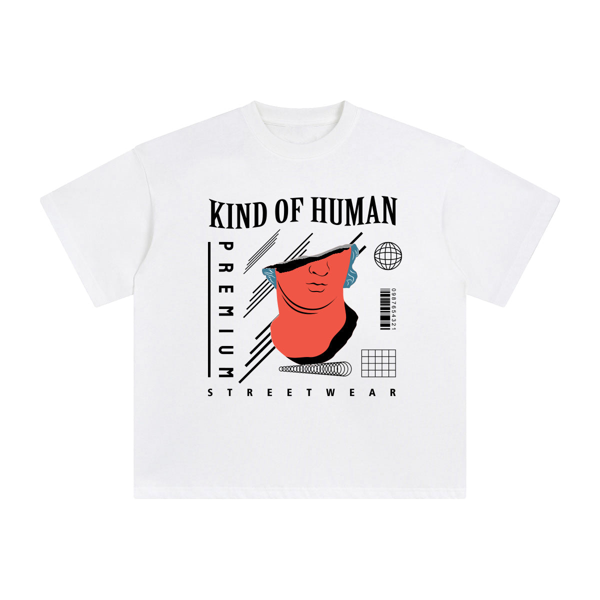 Kind of Human Abstract Graphic Tee-INNBLAC Fashion Apparel