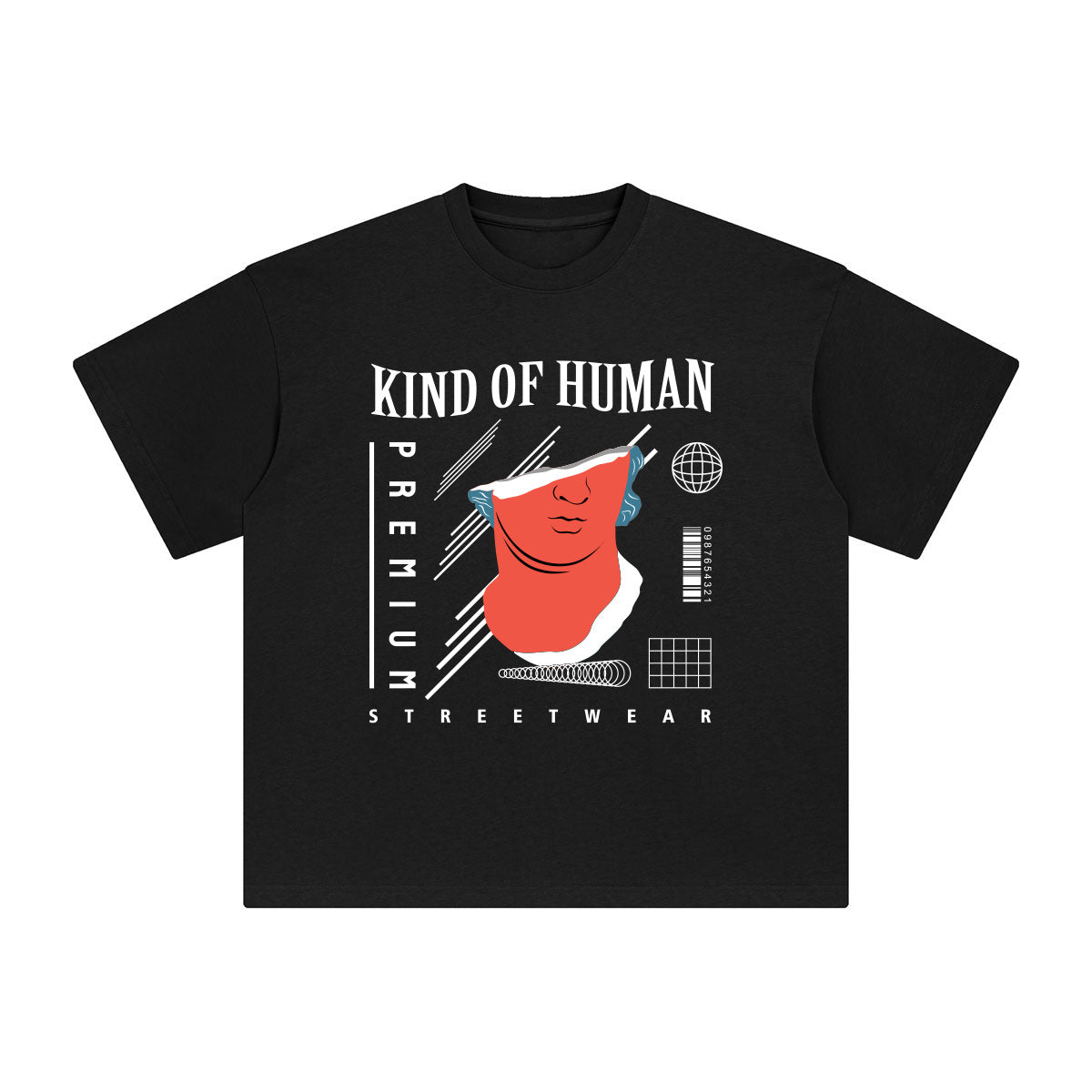 Kind of Human Abstract Graphic Tee-INNBLAC Fashion Apparel