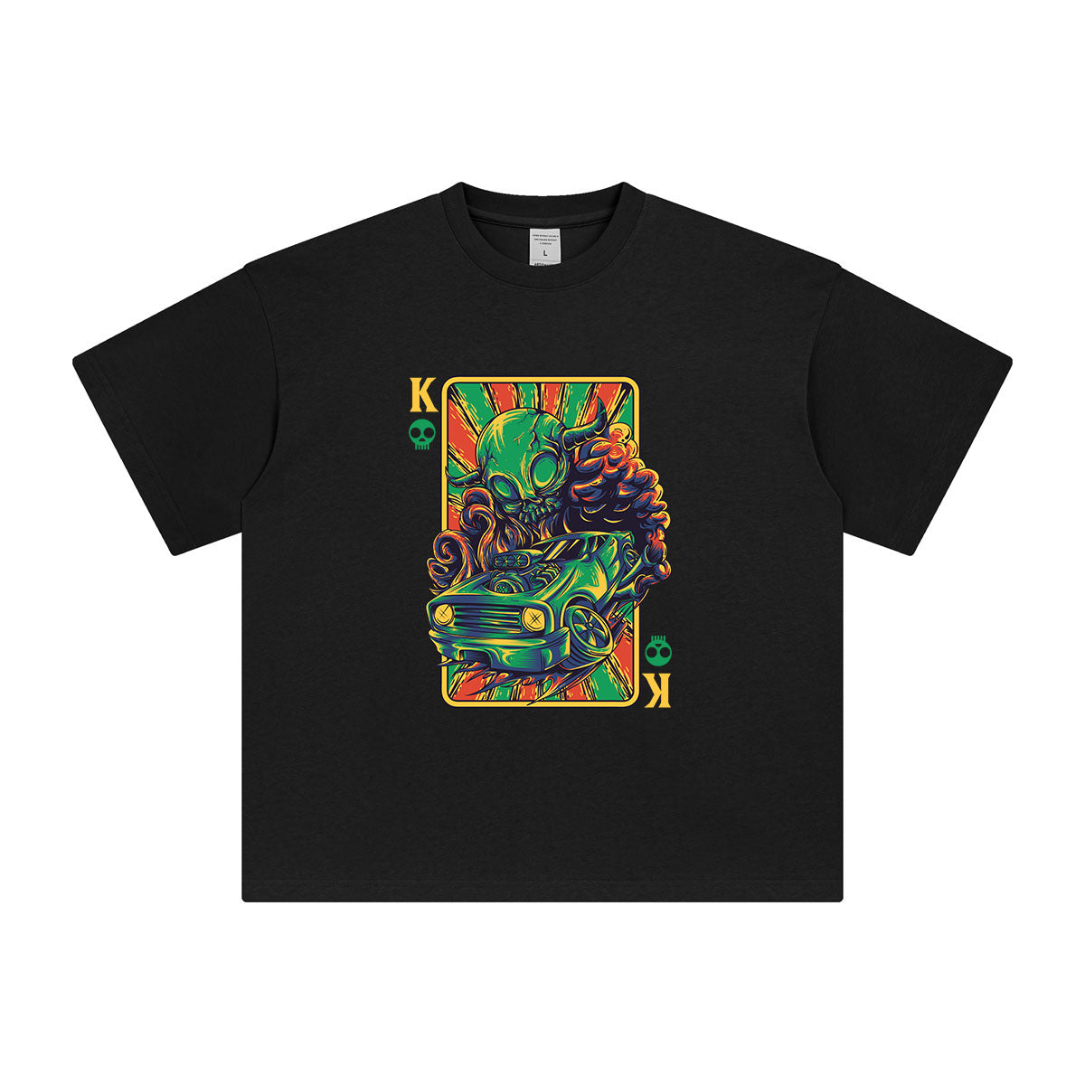 King of Kings Skull Graphic Tee-INNBLAC Fashion Apparel