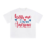 Kiss Me l'm an American Graphic Tee-INNBLAC Fashion Apparel