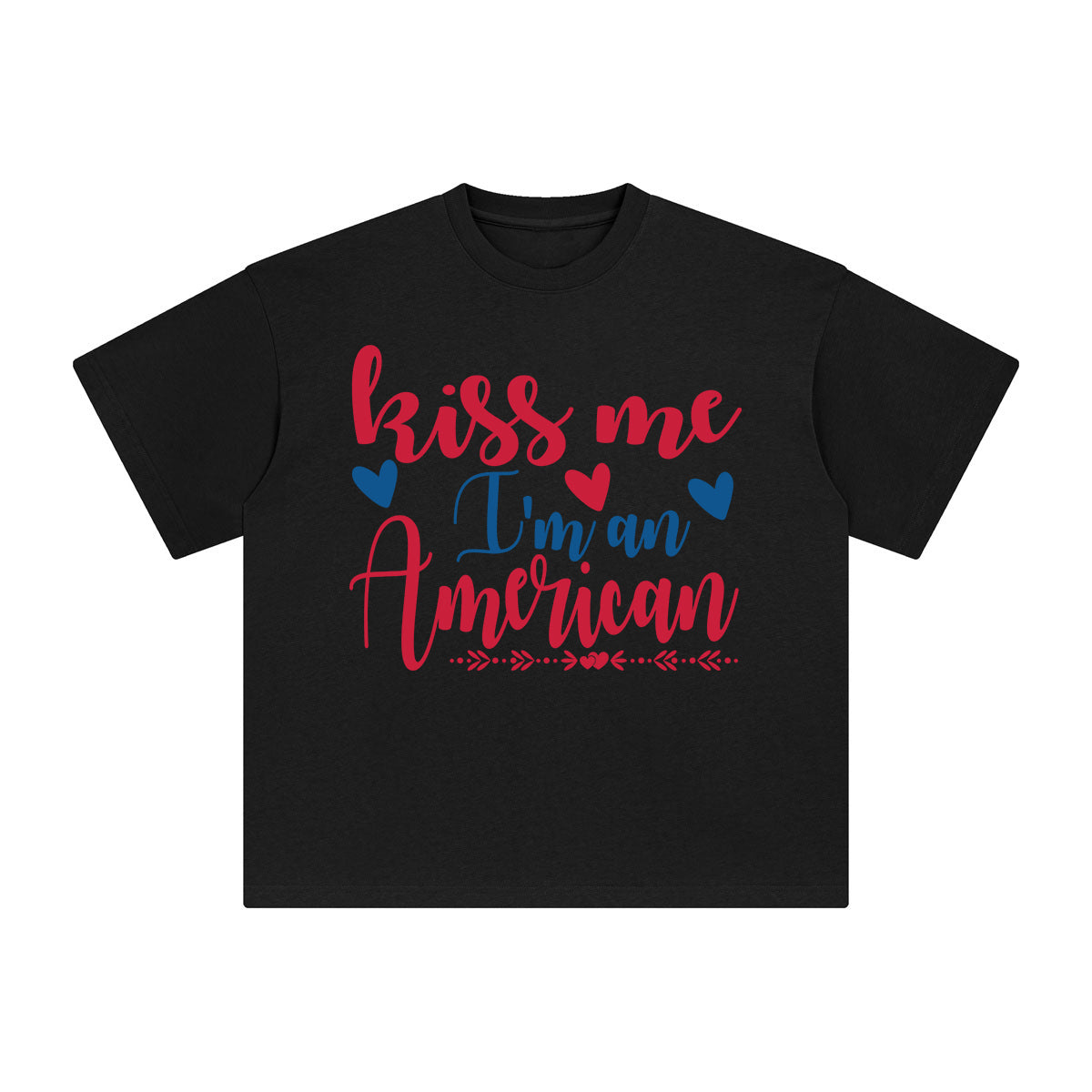 Kiss Me l'm an American Graphic Tee-INNBLAC Fashion Apparel