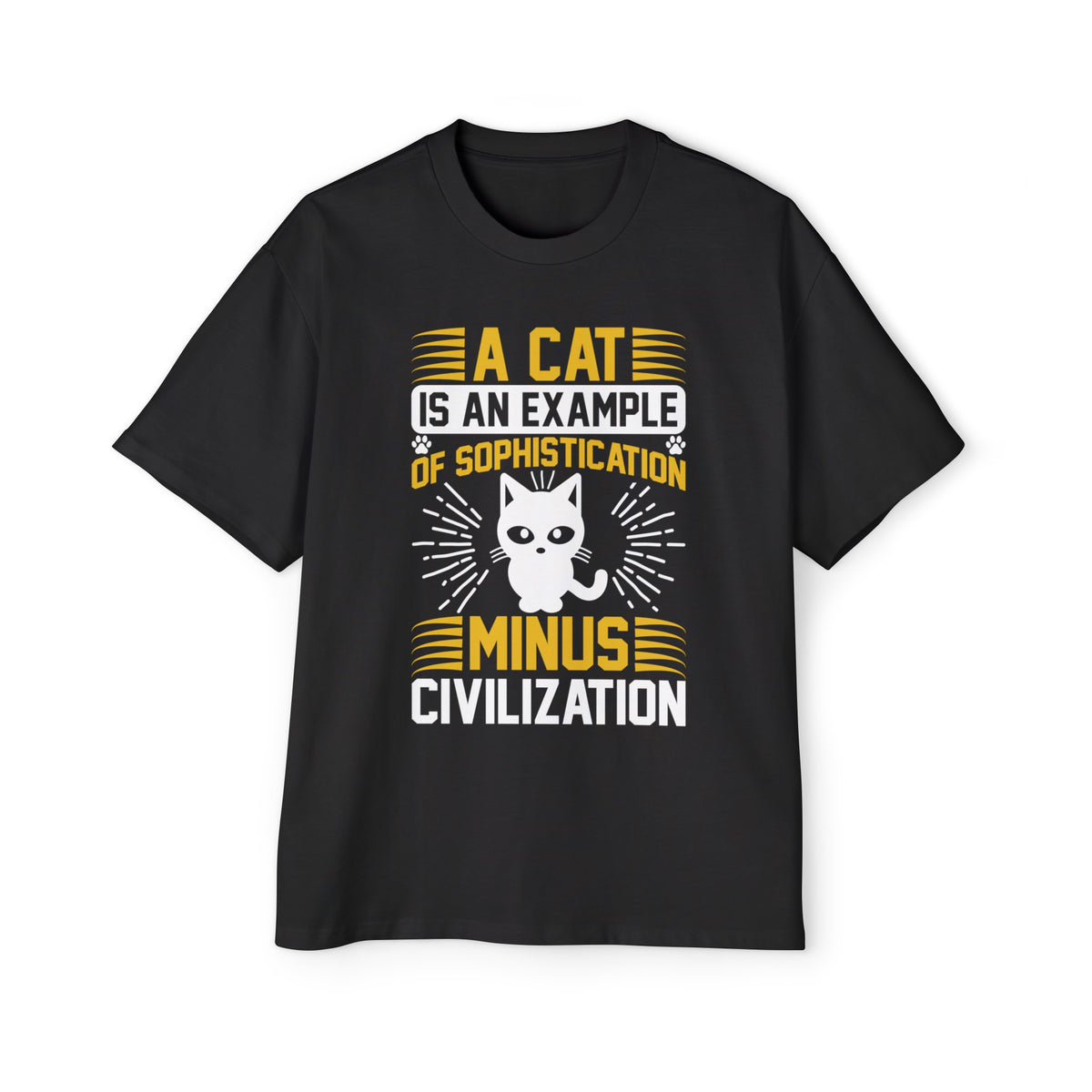 Kitten Slogan Graphic Tee-INNBLAC Fashion Apparel