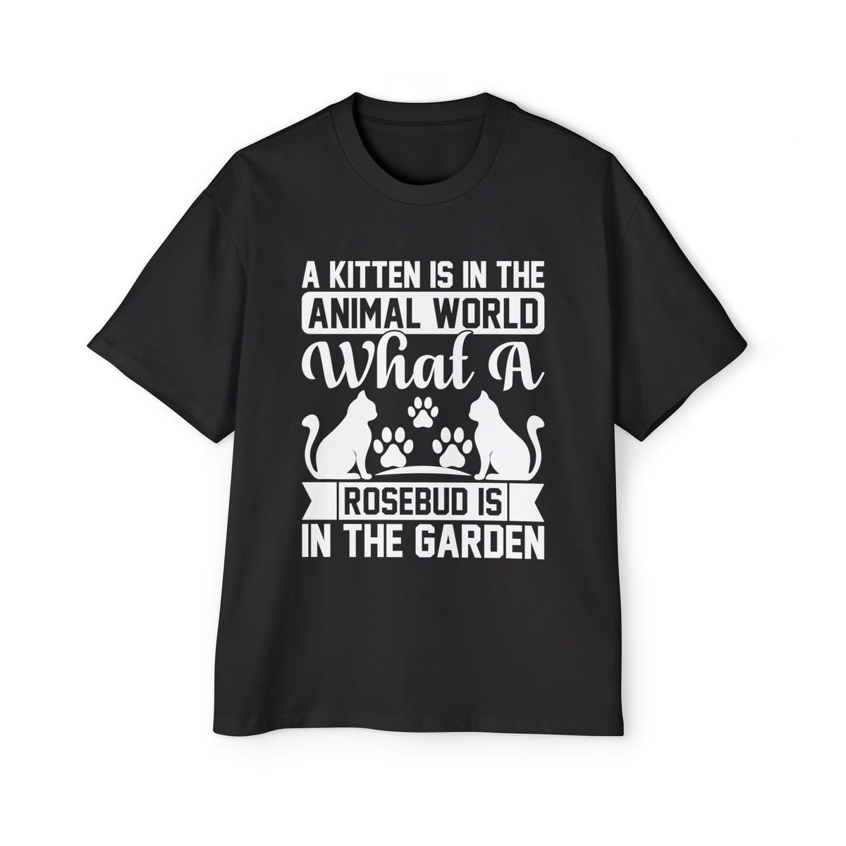 Kittens & Paws Graphic Tee-INNBLAC Fashion Apparel