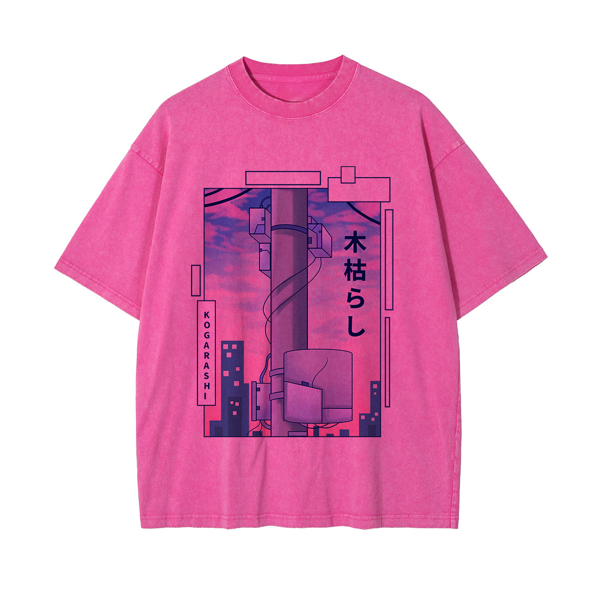 Kogarashi Japanese Kanji Graphic Tee-INNBLAC Fashion Apparel