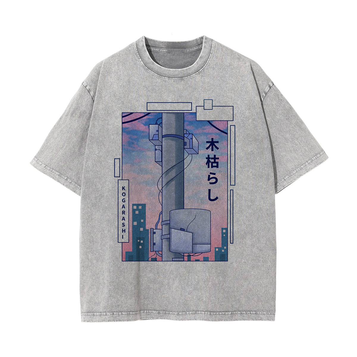 Kogarashi Japanese Kanji Graphic Tee-INNBLAC Fashion Apparel